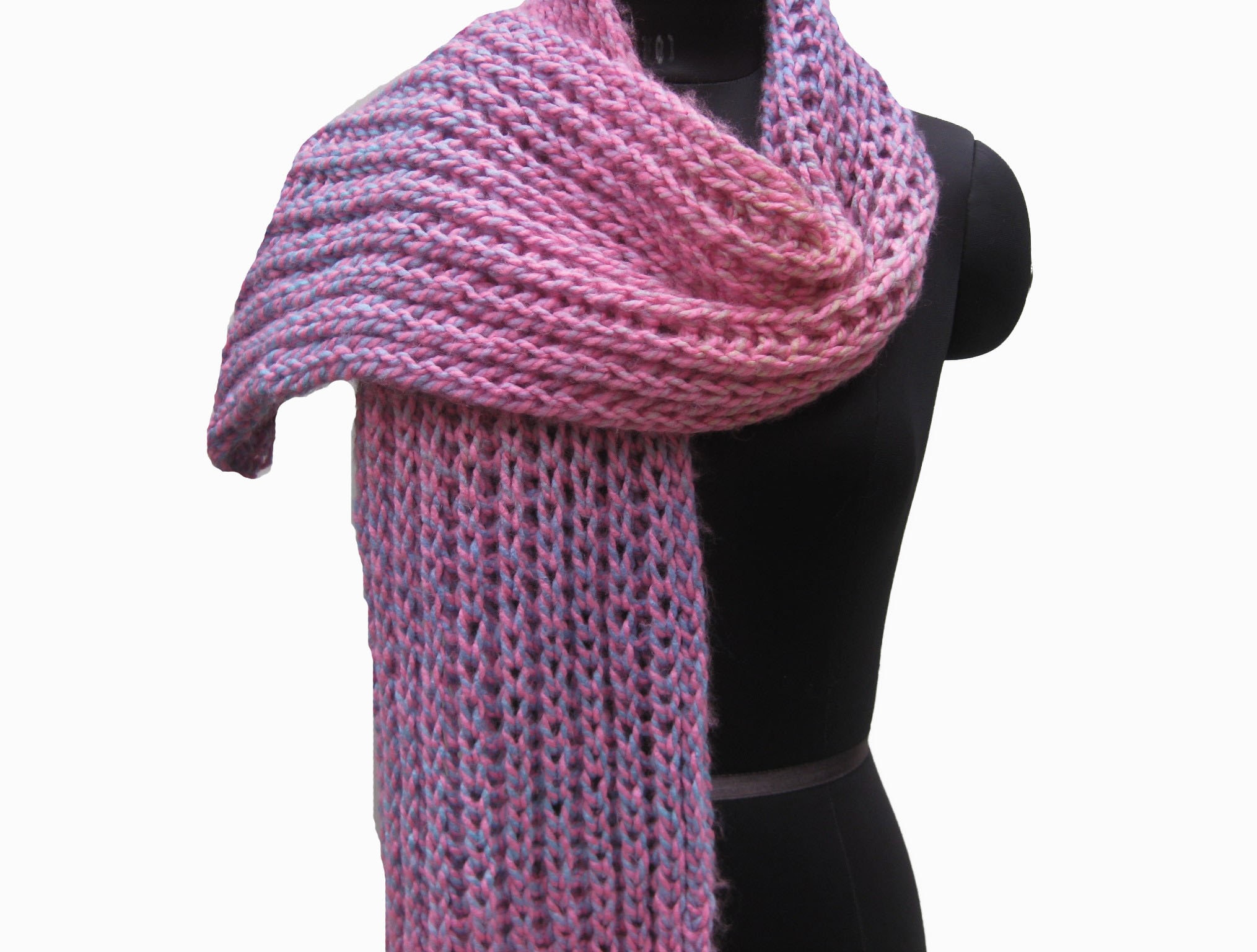 Hand Knit Scarf/knit Scarf/ Scarf/ Muffler/ Unisex Scarf