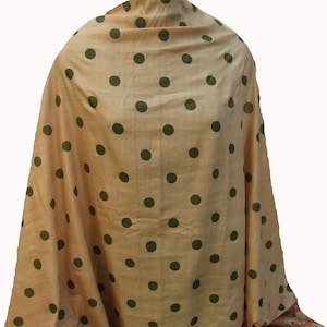 Hand printed scarf/ multicolored  scarf/ handloom silk scarf/  tribal motifs scarf/ multi colored scarf/ gift scarf / gift ideas.