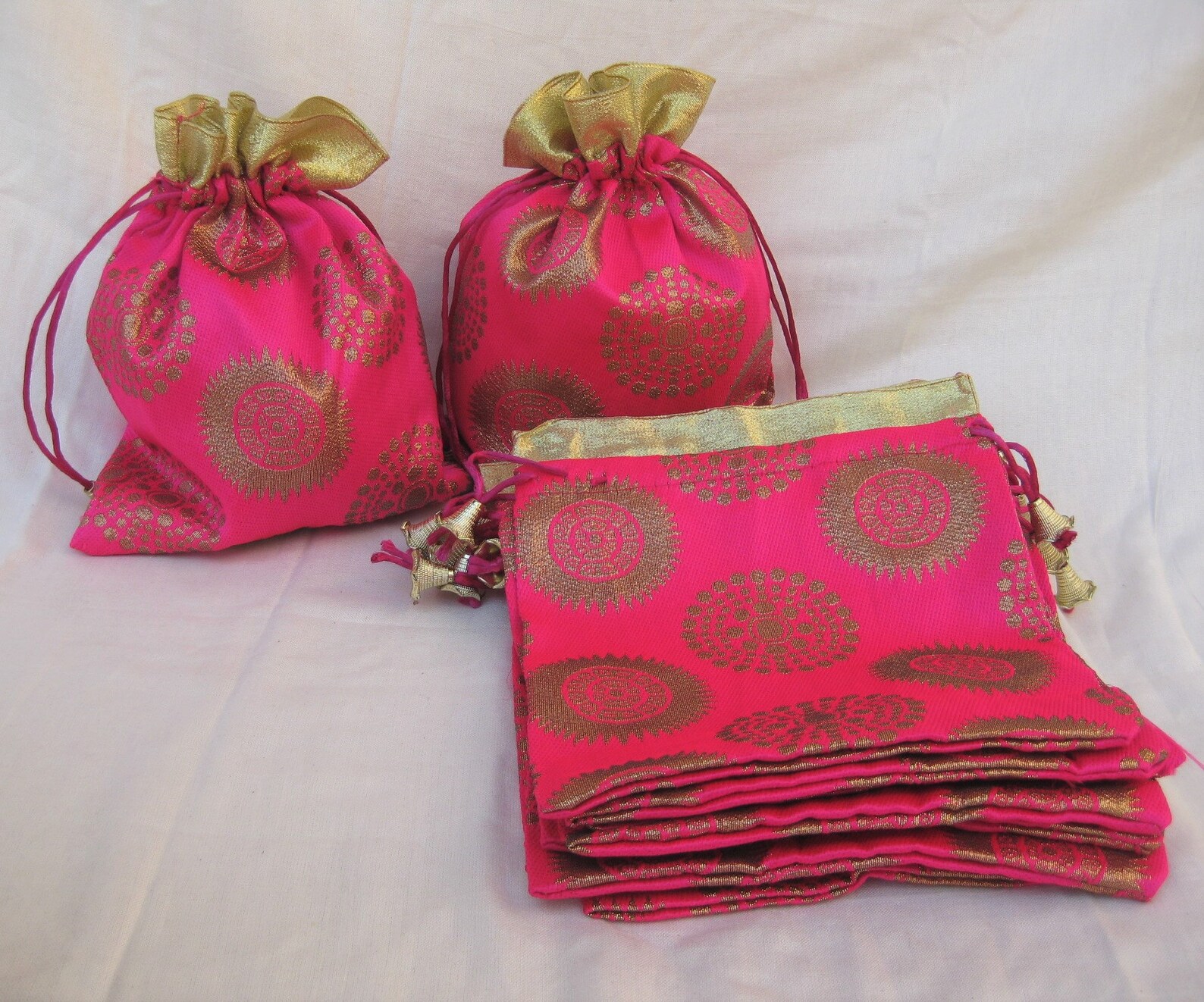 10 Pcs.draw String Bags/ Return Gift Bags/gift Bags/ Fabric Etsy UK