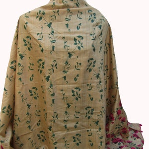 Hand printed scarf/ multicolored  scarf/ handloom silk scarf/  tribal motifs scarf/ multi colored scarf/ gift scarf / gift ideas.