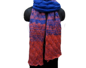 Knitted scarf/knit scarf/ scarf/ muffler/ unisex scarf/ long muffler/ woolen muffler/ gift scarf/gift item.