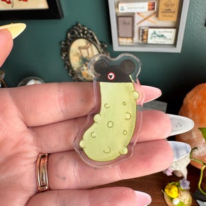Happiest Pickle Pin on Earth - New | Pickle Pin | Snack Button