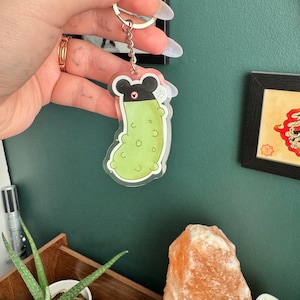 Happiest Pickle on Earth Keychain