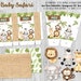 Kit Imprimible Baby Safari Birthday Party Printable Kit Editable Text ...