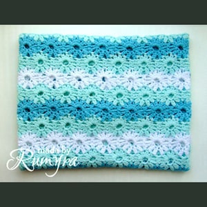 Crochet Pattern Blanket Baby's First Spring image 1