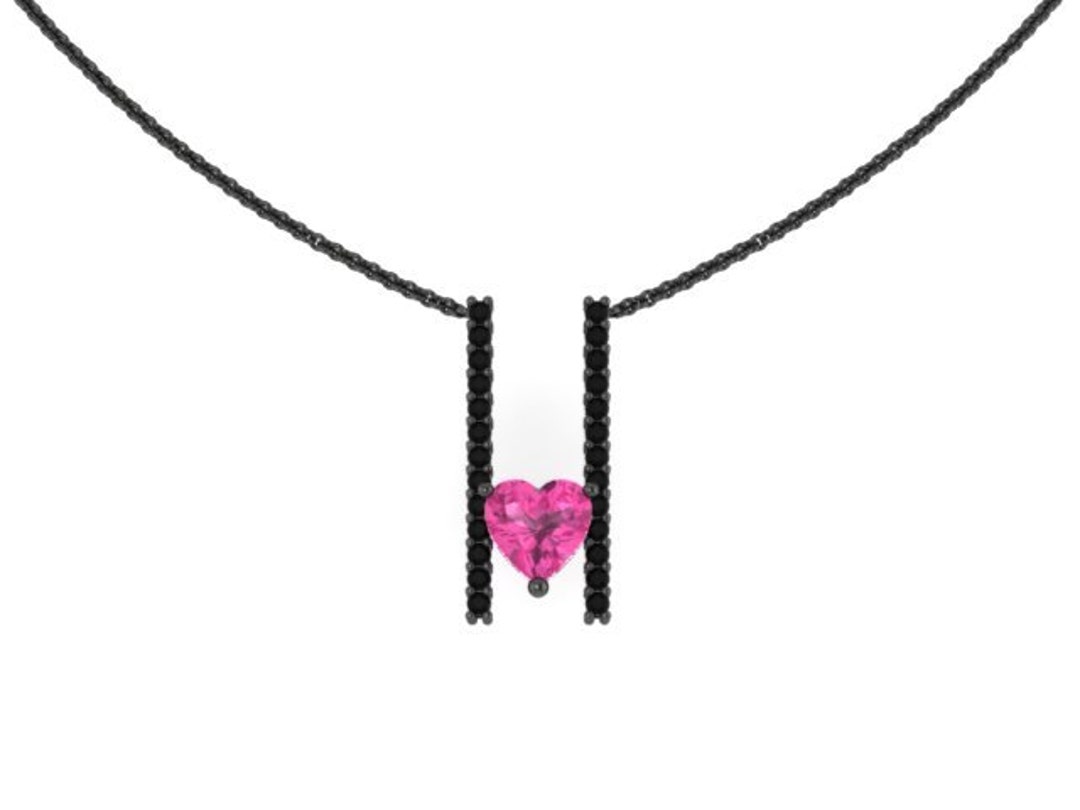 Pink Sapphire Necklace - Sapphire Pendant - .925 Sterling Silver - Sil -  Linda Blackbourn Jewelry