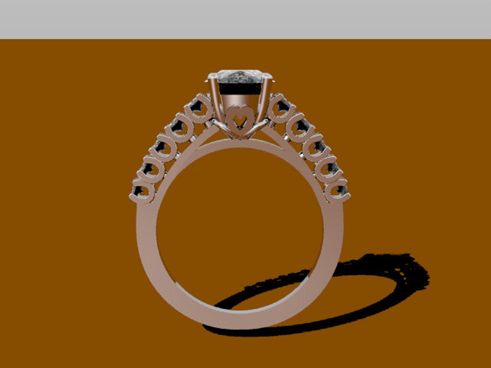 Classic Diamond Engagement Ring 14K White Gold Wedding Ring Etsy