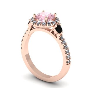 Morganite Engagement Ring Diamond Wedding Ring Fine Jewelry - Etsy