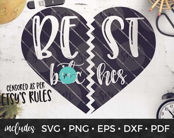 Download Bff Heart Svg Etsy