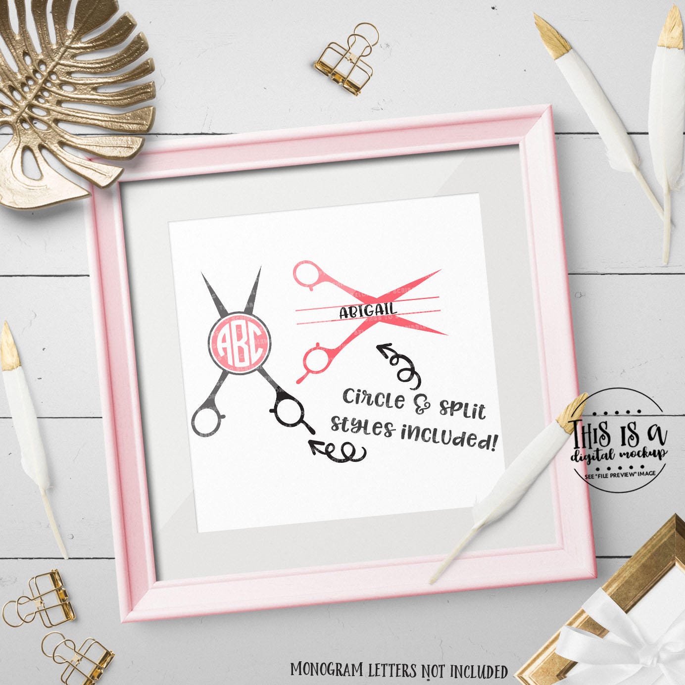 Download Hairstylist svg Hairstylist Monogram svg Scissor Monogram ...