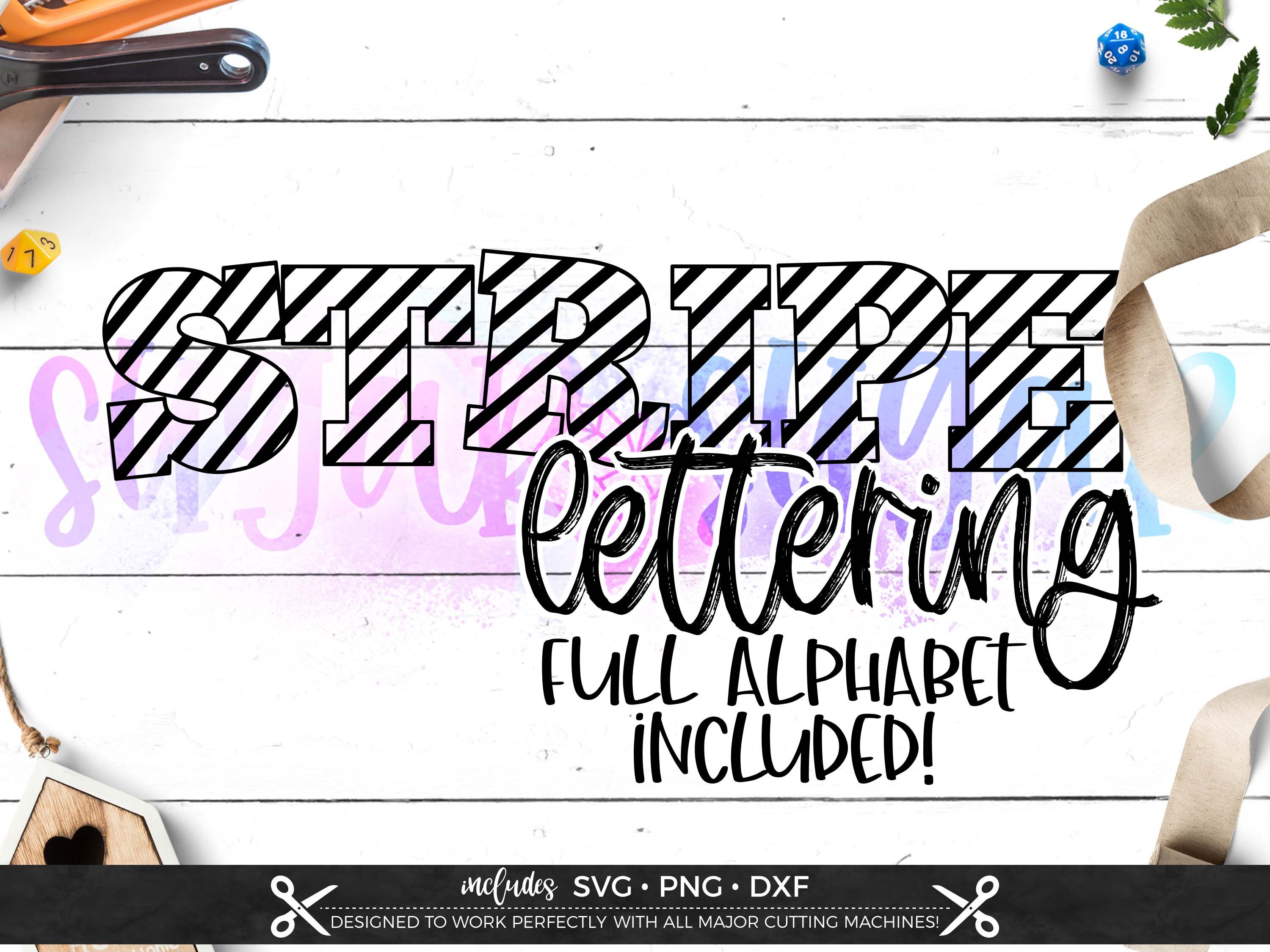 Download Stripe Letters Alphabet Svg Files For Cricut Etsy