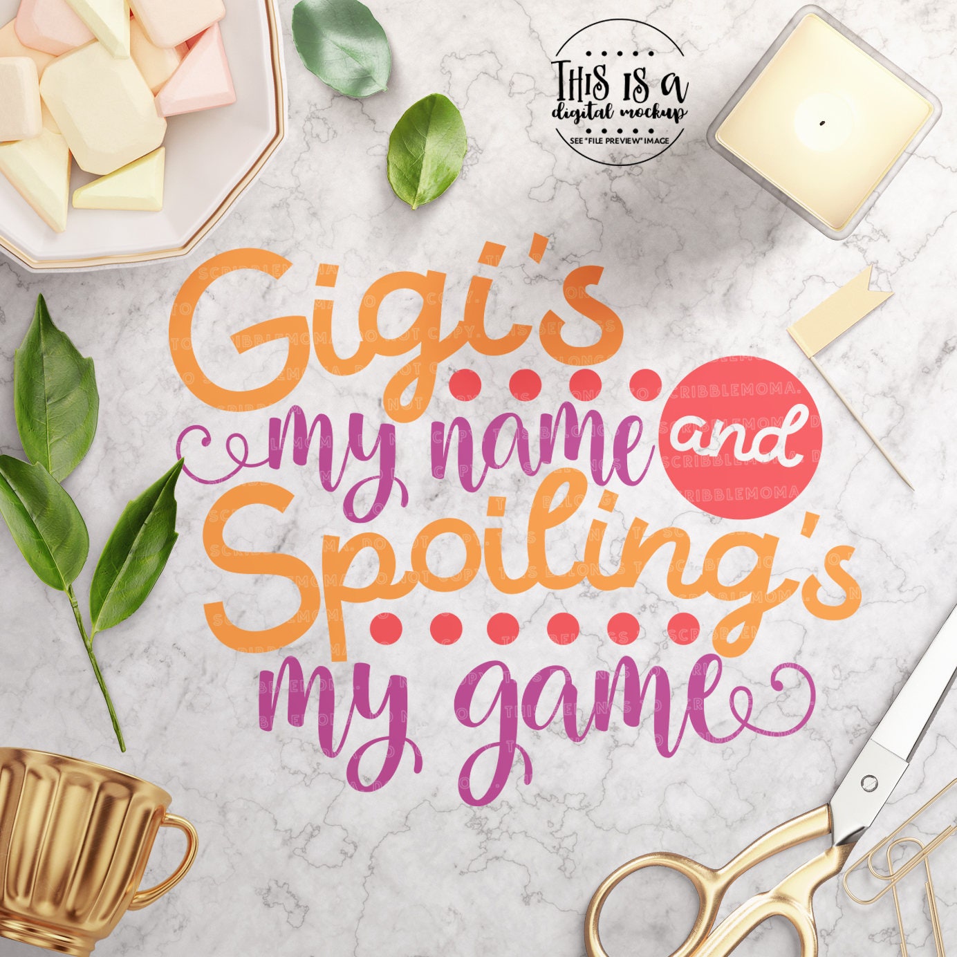 Grandma svg Files for Cricut Gigi svg Grandparent svg | Etsy