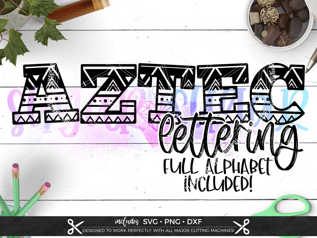 Aztec Alphabet Letters svg Files for Cricut - Etsy Portugal