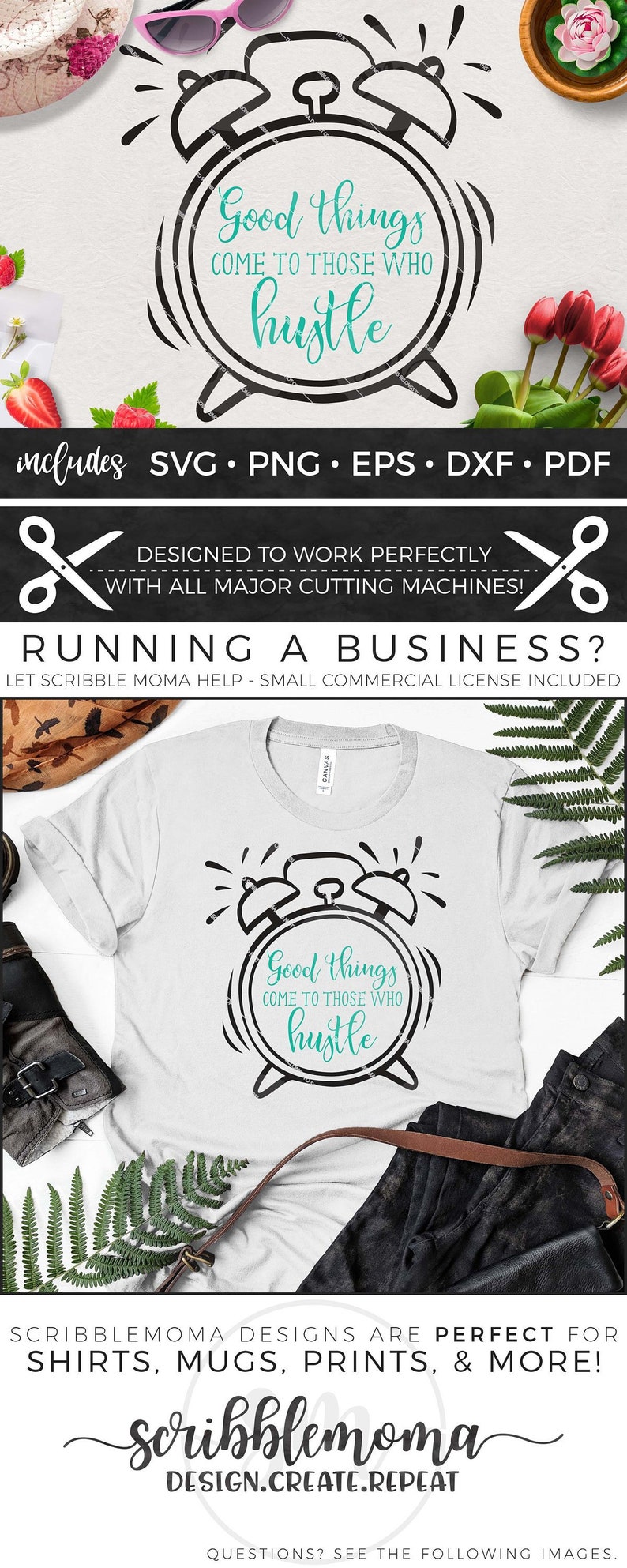 Download Motivational svg Hustle svg Files Quote Cut File Hustle | Etsy