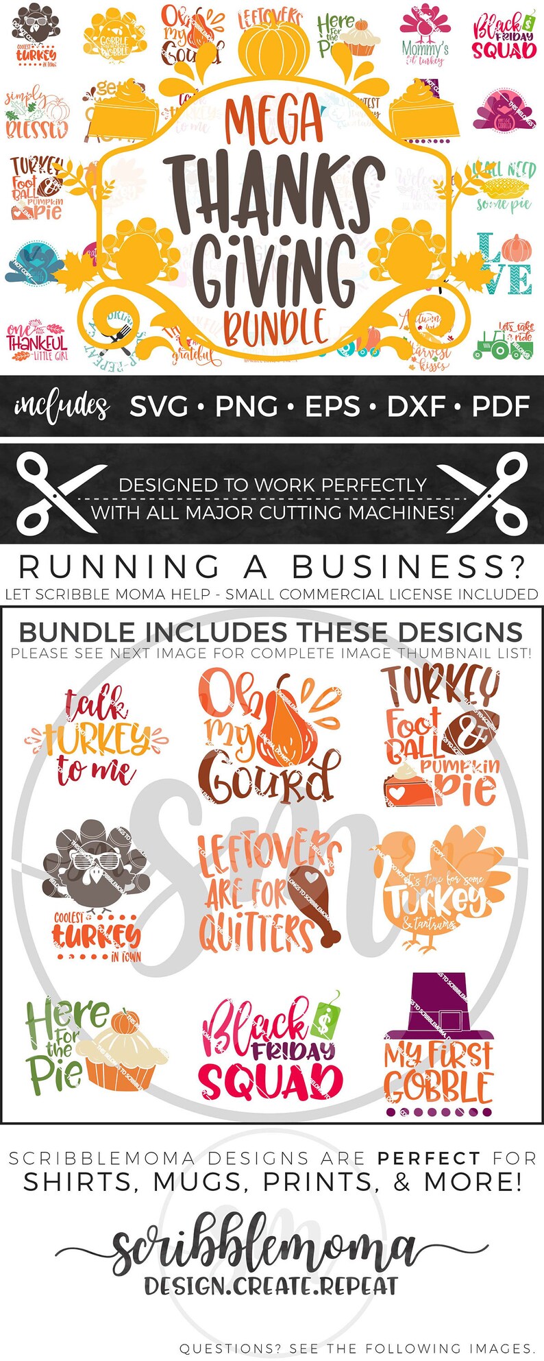 Download HUGE Thanksgiving Bundle svg Files for Cricut Svg | Etsy