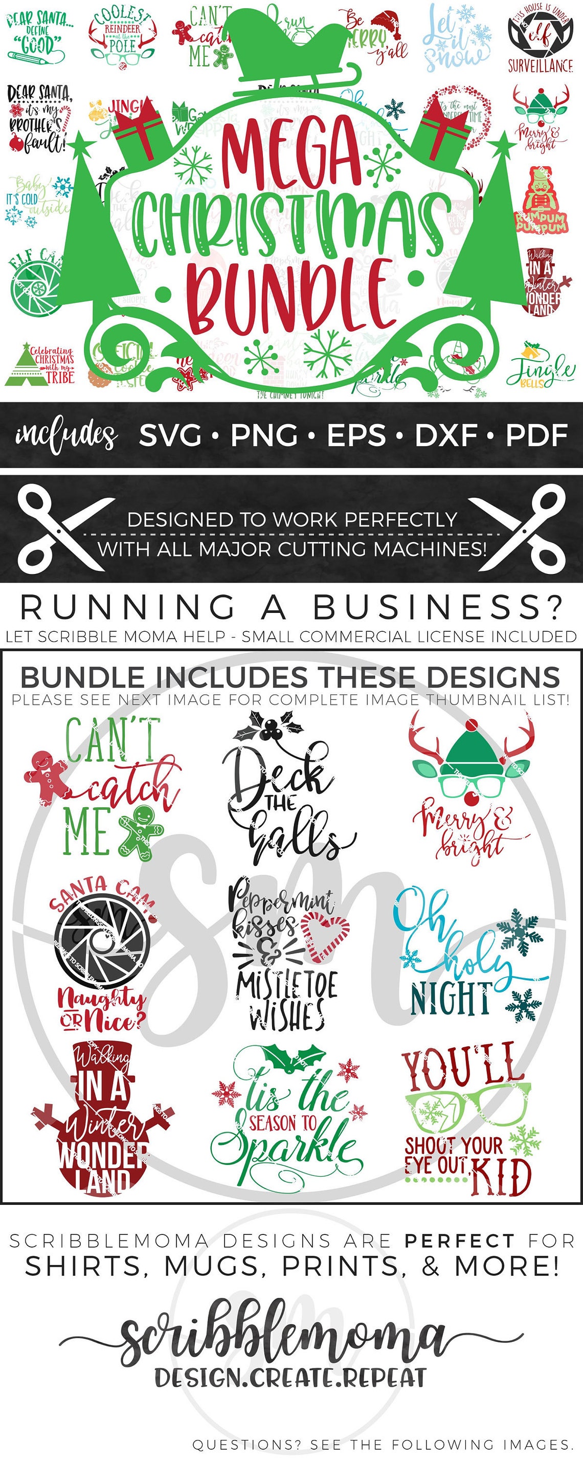Download HUGE Christmas svg Bundle Christmas svg Files for Cricut ...