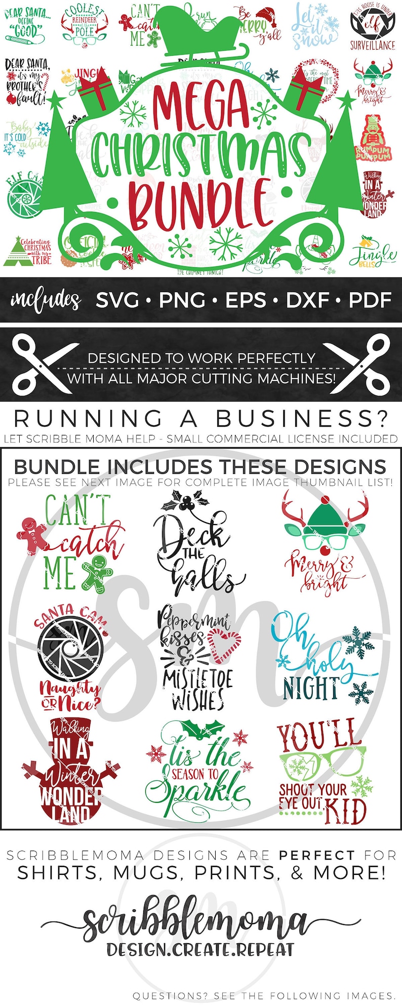 Download HUGE Christmas svg Bundle Christmas svg Files for Cricut ...