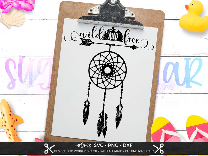 Download Wild And Free Dreamcatcher Svg Files For Cricut Etsy