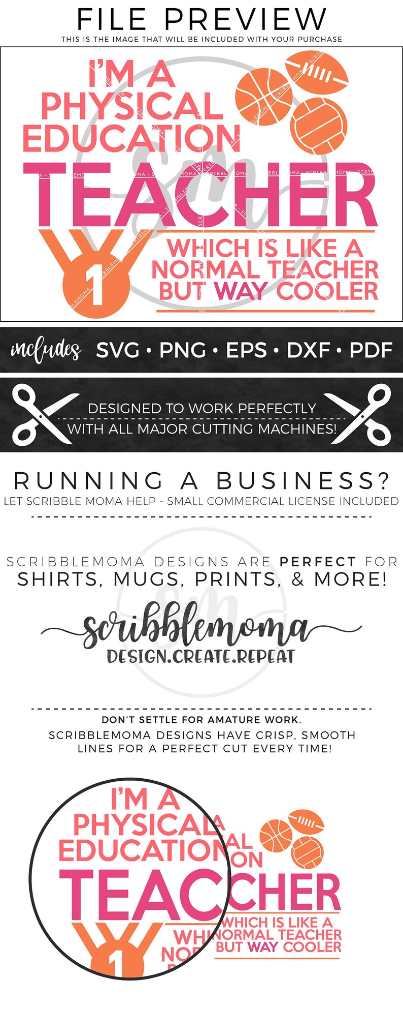 Download Way Cooler PE Teacher svg Files for Cricut | Etsy