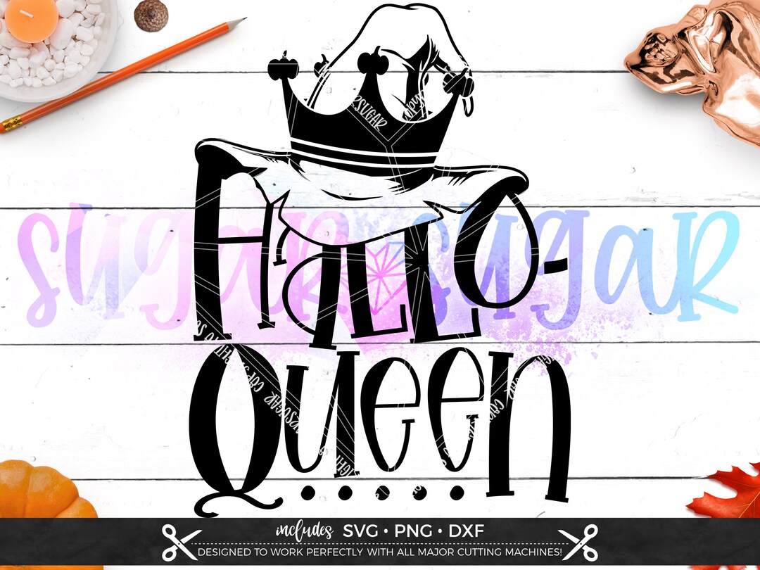 Halloween Queen SVG Files for Cricut Etsy