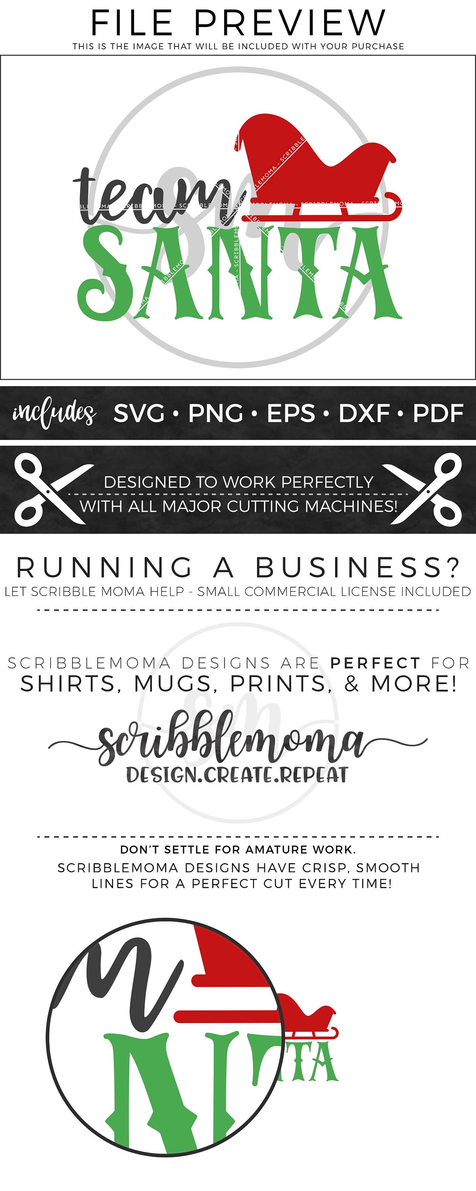 Team Santa svg Files for Cricut Christmas Shirt svg svg Etsy