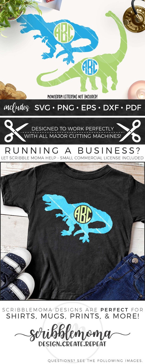 Download Dinosaur Svg Dinosaur Monogram Svg Boy Monogram Svg Dino Etsy