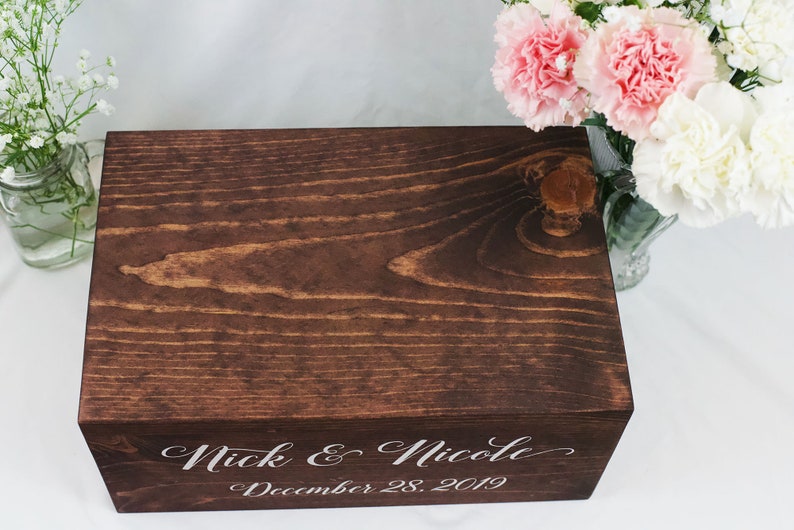 Luxury Wedding Card Box Wedding Card Box With Lock Wedding Etsy