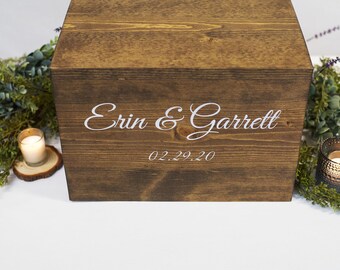 card box with lock, wedding card Box, rustic card box, wood card box, custom card holder, wedding card holder, card box for wedding