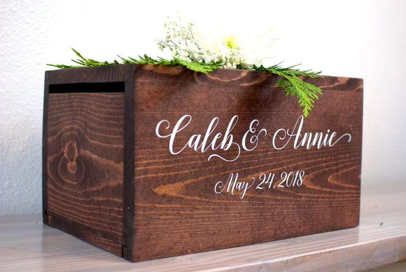 Secure Wedding Card Box Locked Card Box Custom Card Box Etsy