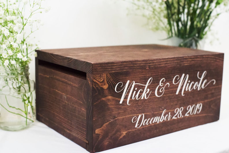 Luxury Wedding Card Box Wedding Card Box With Lock Wedding Etsy