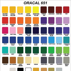Outdoor Permanent Adhesive Vinyl Oracal 651 Vinyl 12x 10ft Car