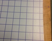 Vinyl Crafting Transfer Tape Sheet for craft vinyl - Blue grid lines - Silhouette - Cameo - Cricut - Cup Vinyl - Perfect for Oracal 651