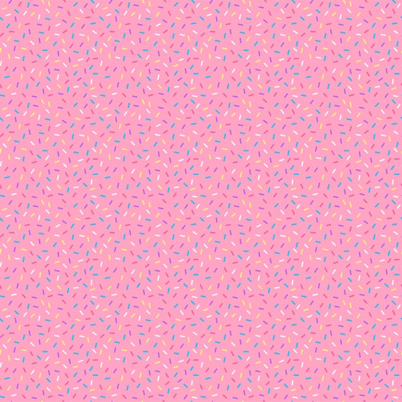 12x12 Permanent Patterned Vinyl - Sprinkles-Pink