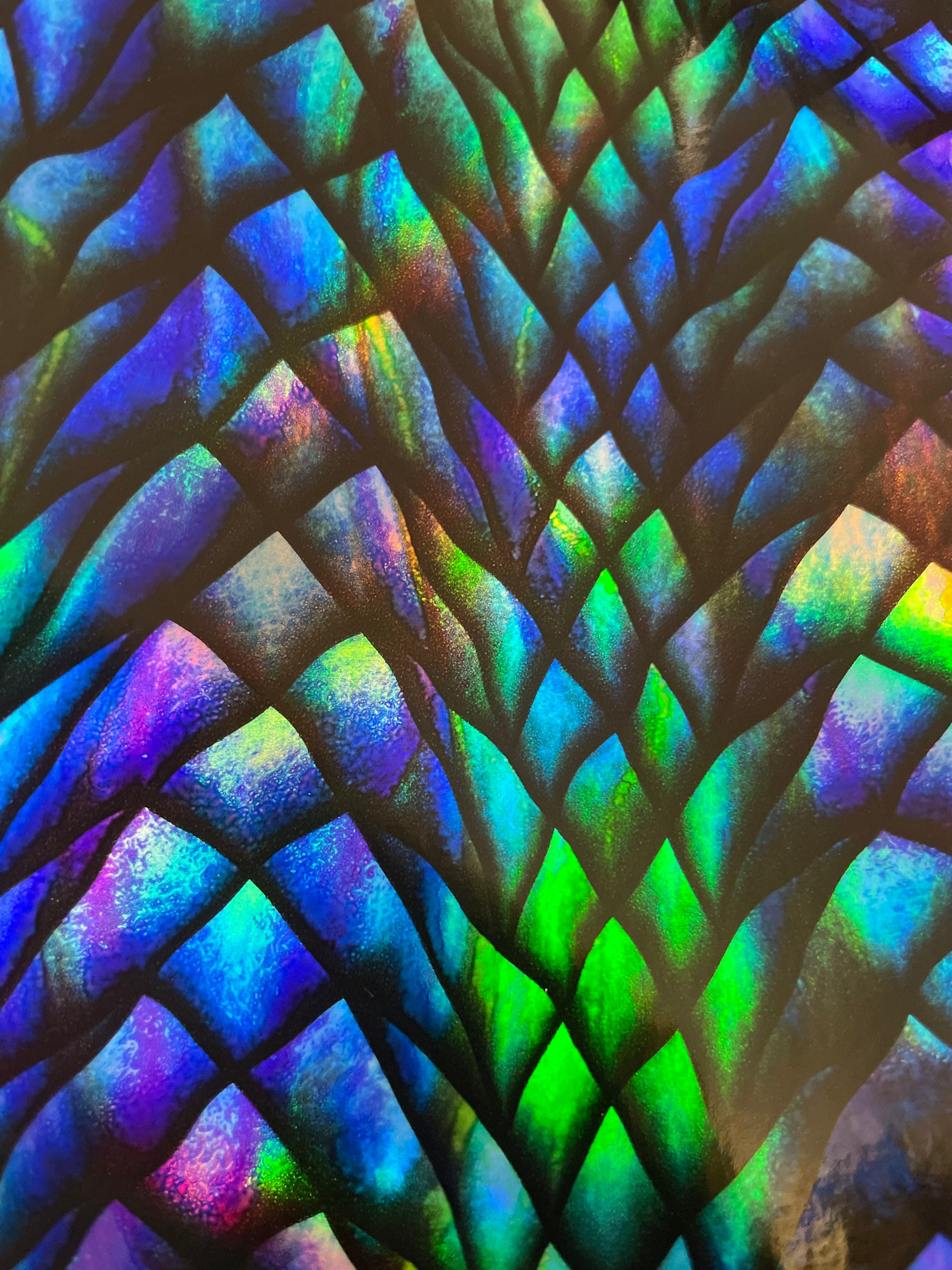 Dragon Scale Pattern-holographic-12x12permanent - Etsy Dragon Scale Pattern-holographic-12x12permanent - Etsy