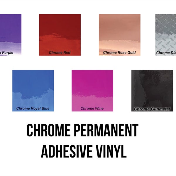 Outdoor Chrome adhesive permanent car/sign vinyl 12"x12" vinyl for silhouette cameo/ cricut machine