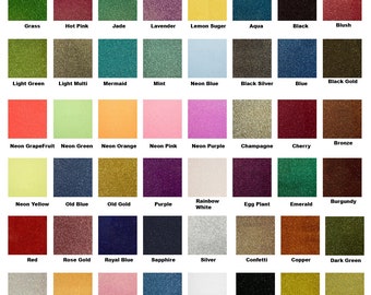 Glitter -Htv -Iron on- Siser Glitter- 20" x 12" sheets for shirts & all cutting machines