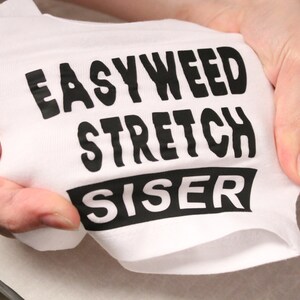 Siser Easyweed Stretch heat transfer Iron on vinyl 12 x 15 sheet perfect for t-shirts and other garments / HTV / works with all cutters image 3