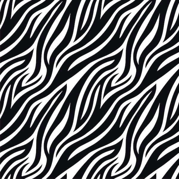 Zebra pattern Printed  12" x 12" - Permanent Adhesive car/sign outdoor Vinyl for silhouette cameo/ cricut & all cutters