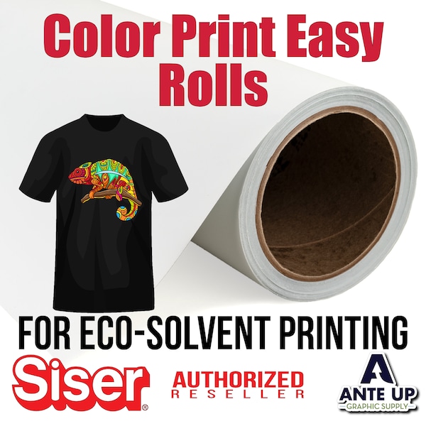 Siser Color Print Easy Rolls. Printable HTV for Eco Solvent Printers.