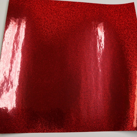 Red - Outdoor -Holographic-12x12- permanent- adhesive vinyl for Cricut,  Silhouette, Tumblers, car decals & more