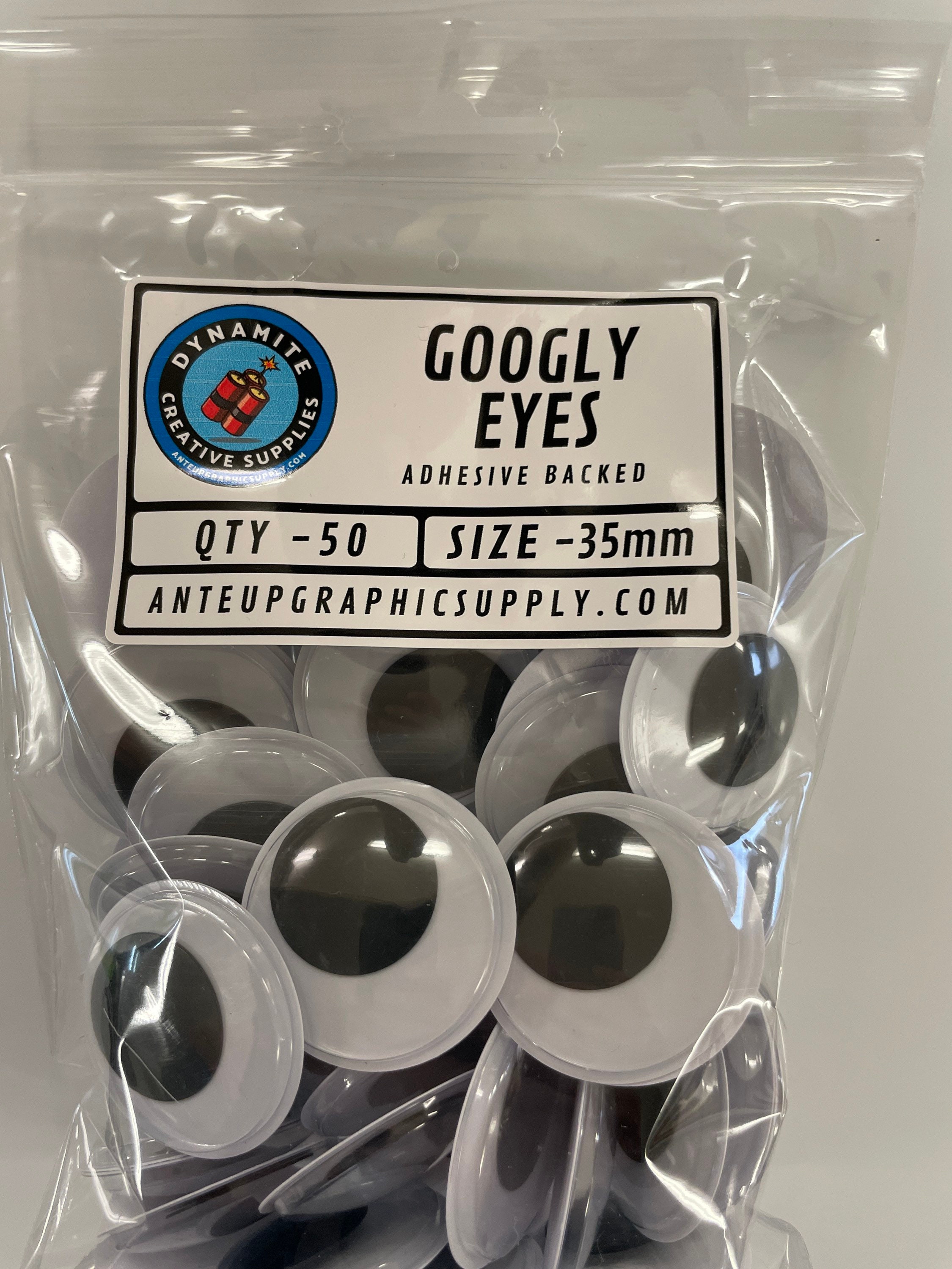 7.5 Inch Giant Googly Eyes Plastic Wiggle Eyes with Self Adhesive for  Crafts DIY