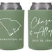 Any State - Custom Wedding Can Coolers, Wedding Favors, Beverage Insulators, Beer Holder 