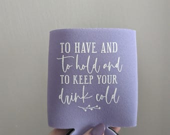 Wedding Can Coolers Personalized – Custom Drink Sleeves – Bulk Guest Favors – Beverage Insulators