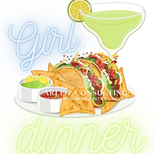 Girl Dinner PNG, Trendy Girl Dinner png, snack Lovers png, women’s world png, Funny Phrase png, Tik Tok, cute foods, girl vibes Sublimation