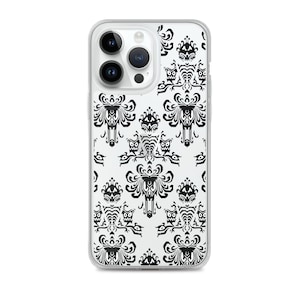 Transparent Haunted Mansion Foyer iPhone Case 15, 15 Plus, 15 Pro, 15 Pro Max, 14, 14 Plus, 14 Plus 14 Pro ,13 mini, 12, 12 Pro, 12 mini, SE