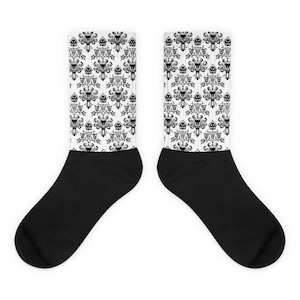 Disneyland Haunted Mansion Wallpaper Mens or Women’s Socks -Design 3