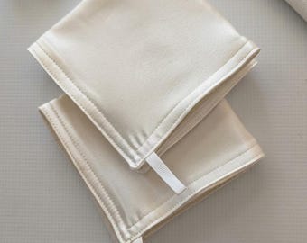 Mulberry Silk Washcloth – Double Layer Luxury Facial Cloth, Undyed Organic Skincare