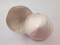 22 Momme Mulberry Silk Bra Pads | Organic Cotton Flannel & Silk Inserts | Natural Contoured Breast Covers Sensitive Skin