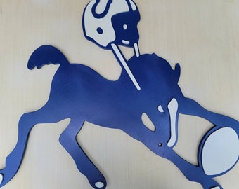 Indianapolis Colts Retro Logo Wood Sign