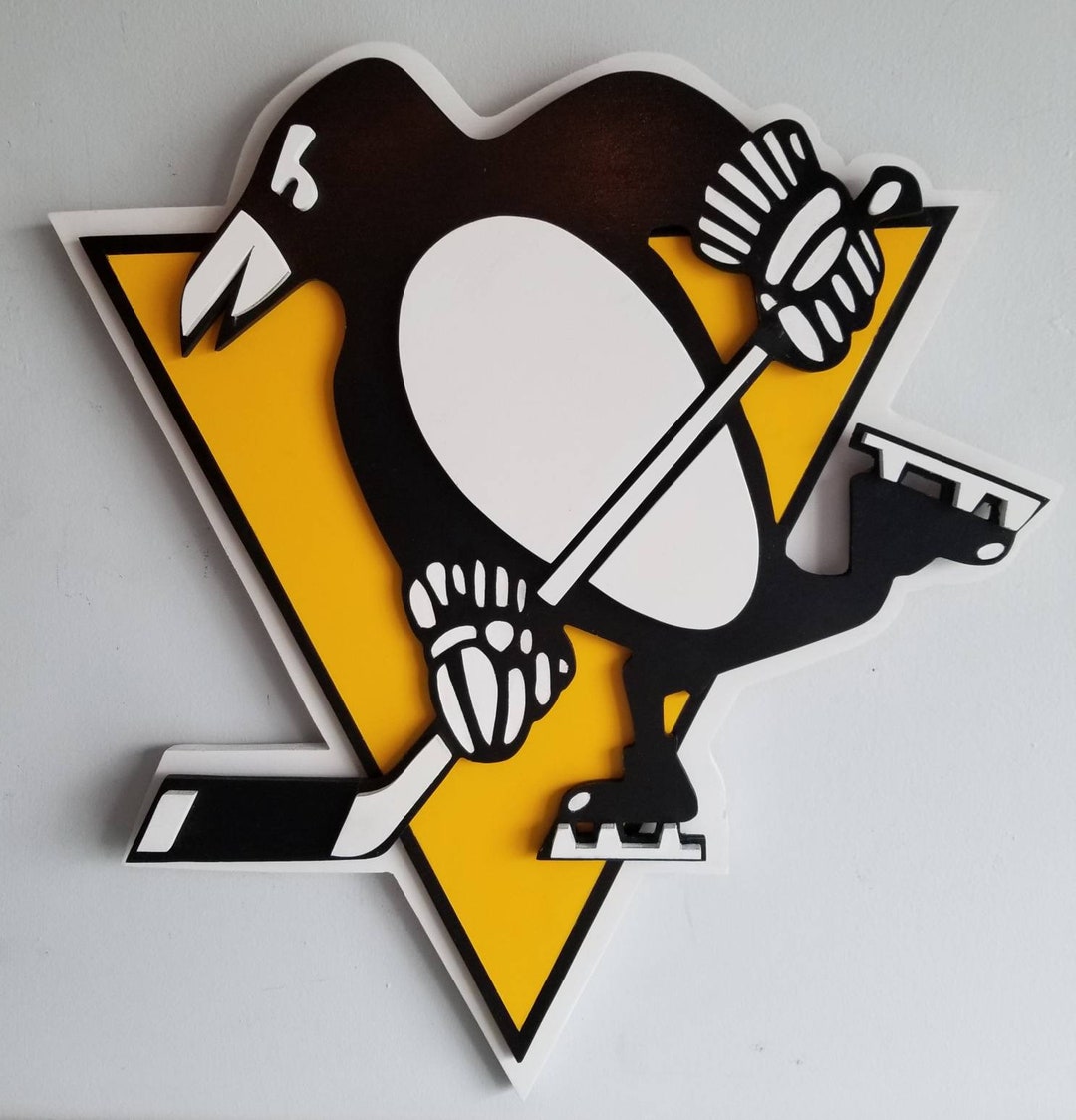 Pittsburgh Penguins Two Dimensional Handmade Wood Sign - Etsy